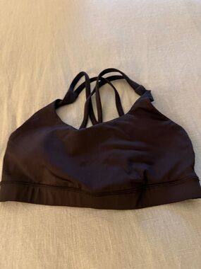 lululemon athletica Black Strappy Light-Support Sports Bra